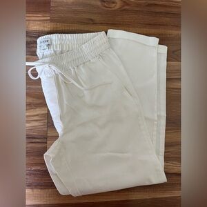 J.Crew White Linen Pants